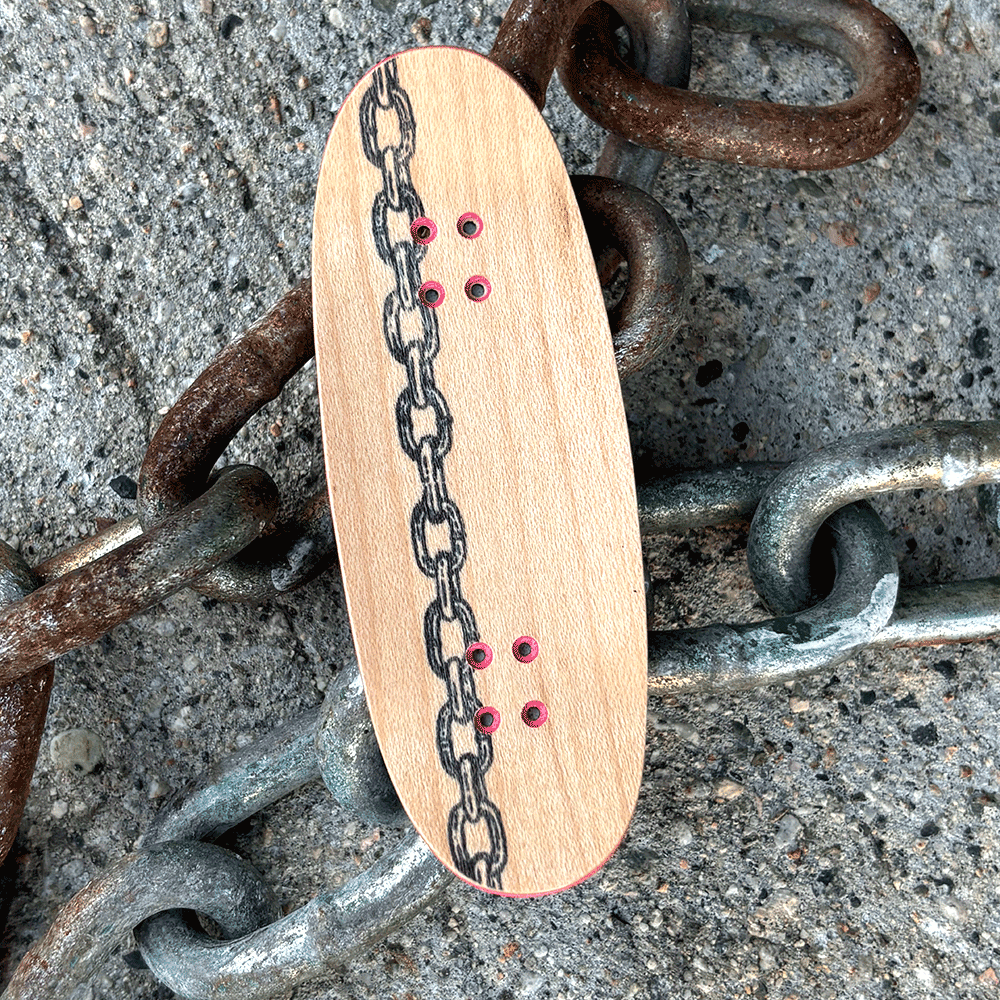 Rage Industries Funeral French Chain Fingerboard Deck